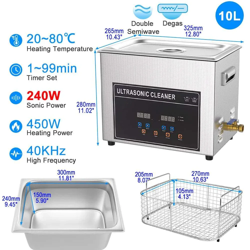 Ultrasonic Cleaner 1.3L–30L 40kHz Deep Cleaning Machine - Image 23
