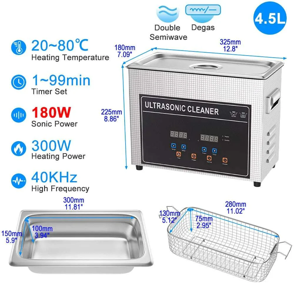 Ultrasonic Cleaner 1.3L–30L 40kHz Deep Cleaning Machine - Image 34