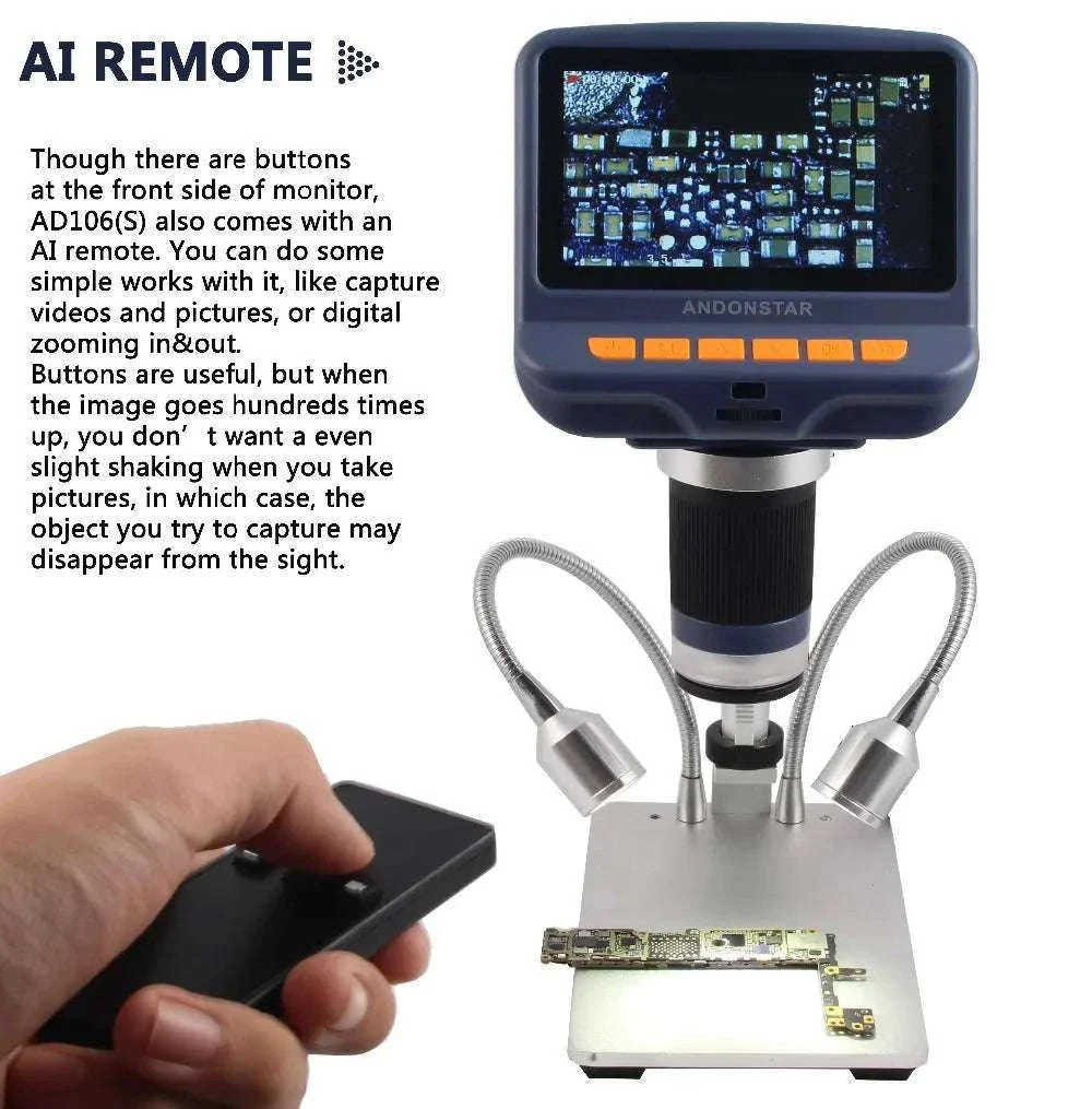 2MP 1080P Digital Microscope with 4.3" Screen, 220X Zoom - Image 15