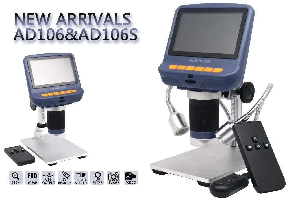 2MP 1080P Digital Microscope with 4.3" Screen, 220X Zoom - Image 8