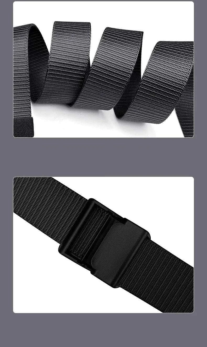2-Pack Tactical Nylon Belt Set with Automatic Buckle - Image 10