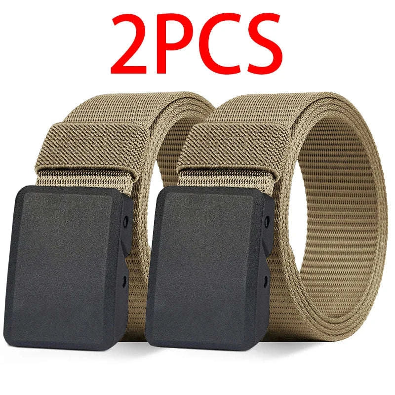 2-Pack Tactical Nylon Belt Set with Automatic Buckle - Image 13