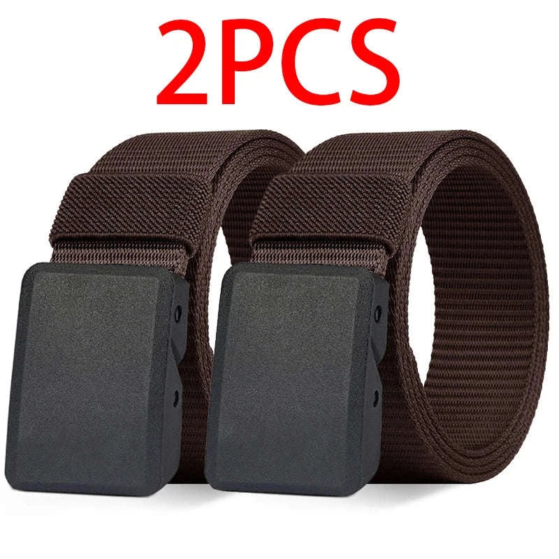 2-Pack Tactical Nylon Belt Set with Automatic Buckle - Image 14