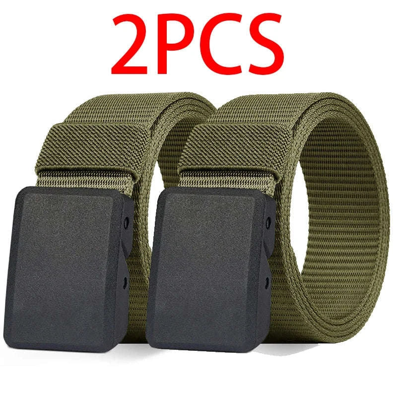 2-Pack Tactical Nylon Belt Set with Automatic Buckle - Image 16