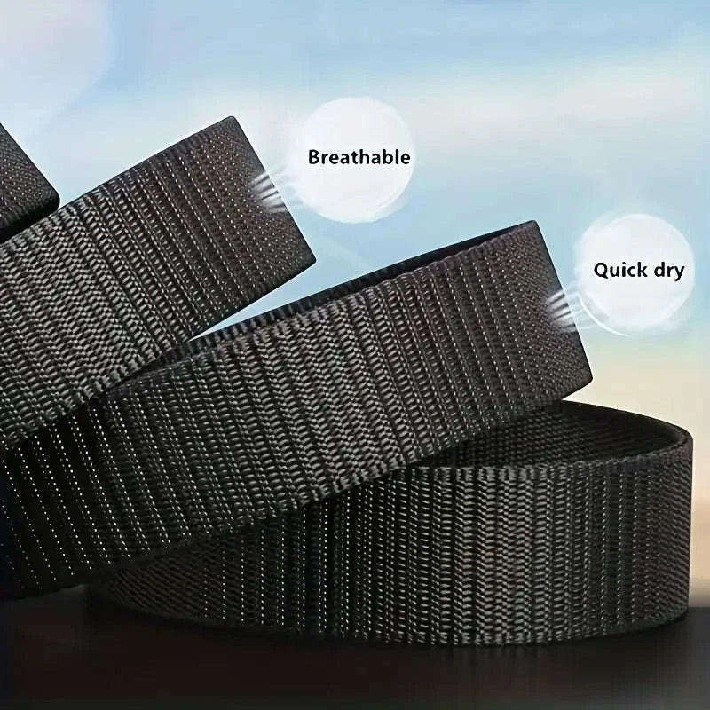 2-Pack Tactical Nylon Belt Set with Automatic Buckle - Image 6