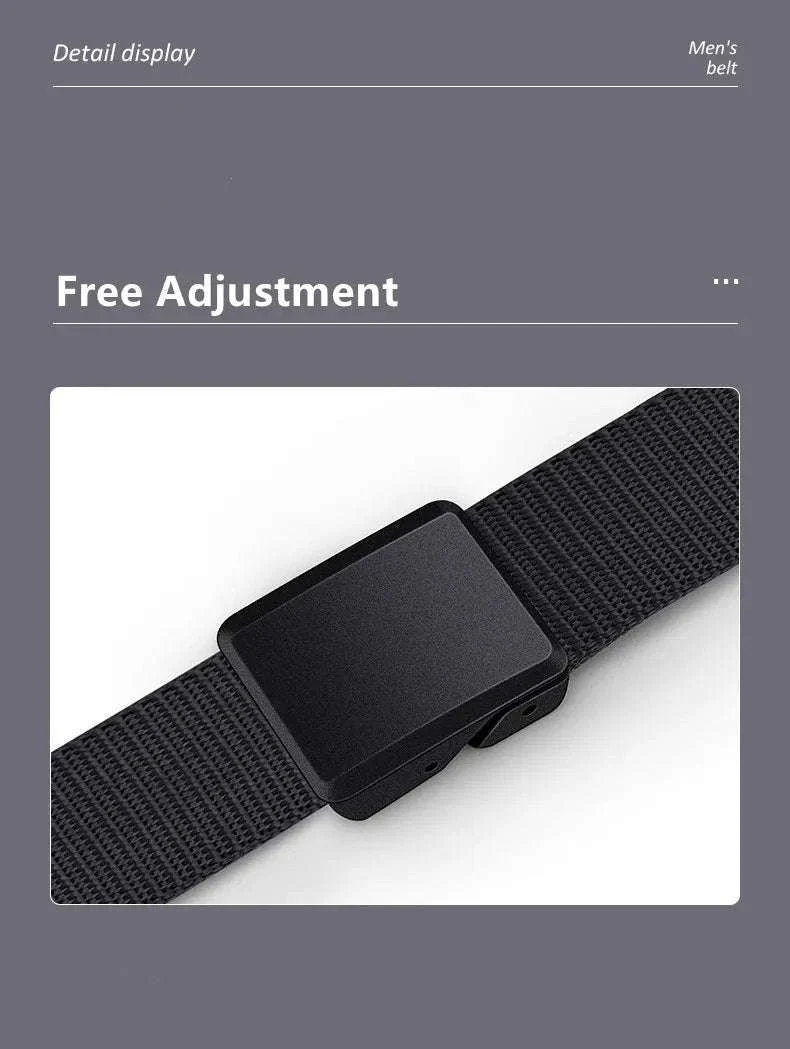 2-Pack Tactical Nylon Belt Set with Automatic Buckle - Image 9