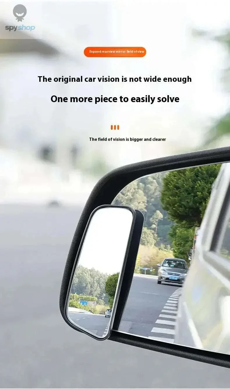 2-Piece 360° Adjustable Blind Spot Mirror Set - Image 12
