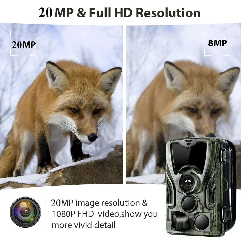 20MP Trail Camera Dual Pack with 5000mAh Battery & Night Vision - Image 3