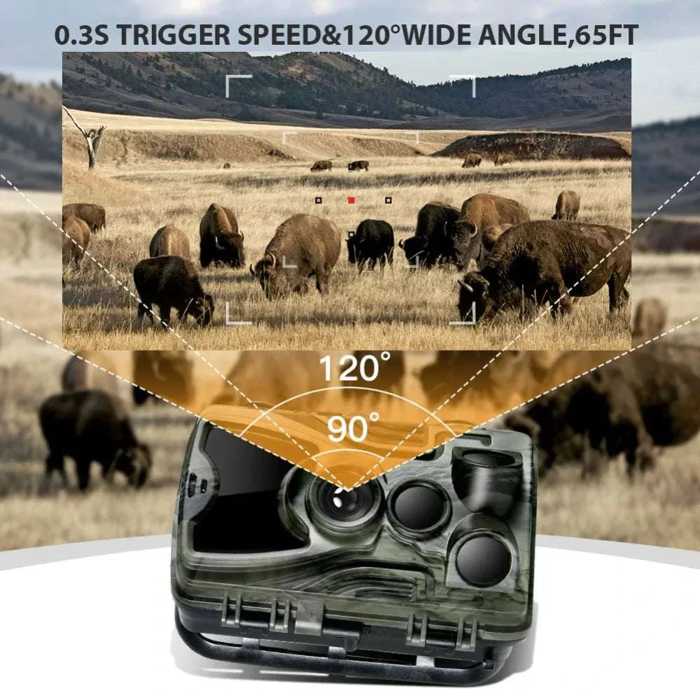 20MP Trail Camera Dual Pack with 5000mAh Battery & Night Vision - Image 4