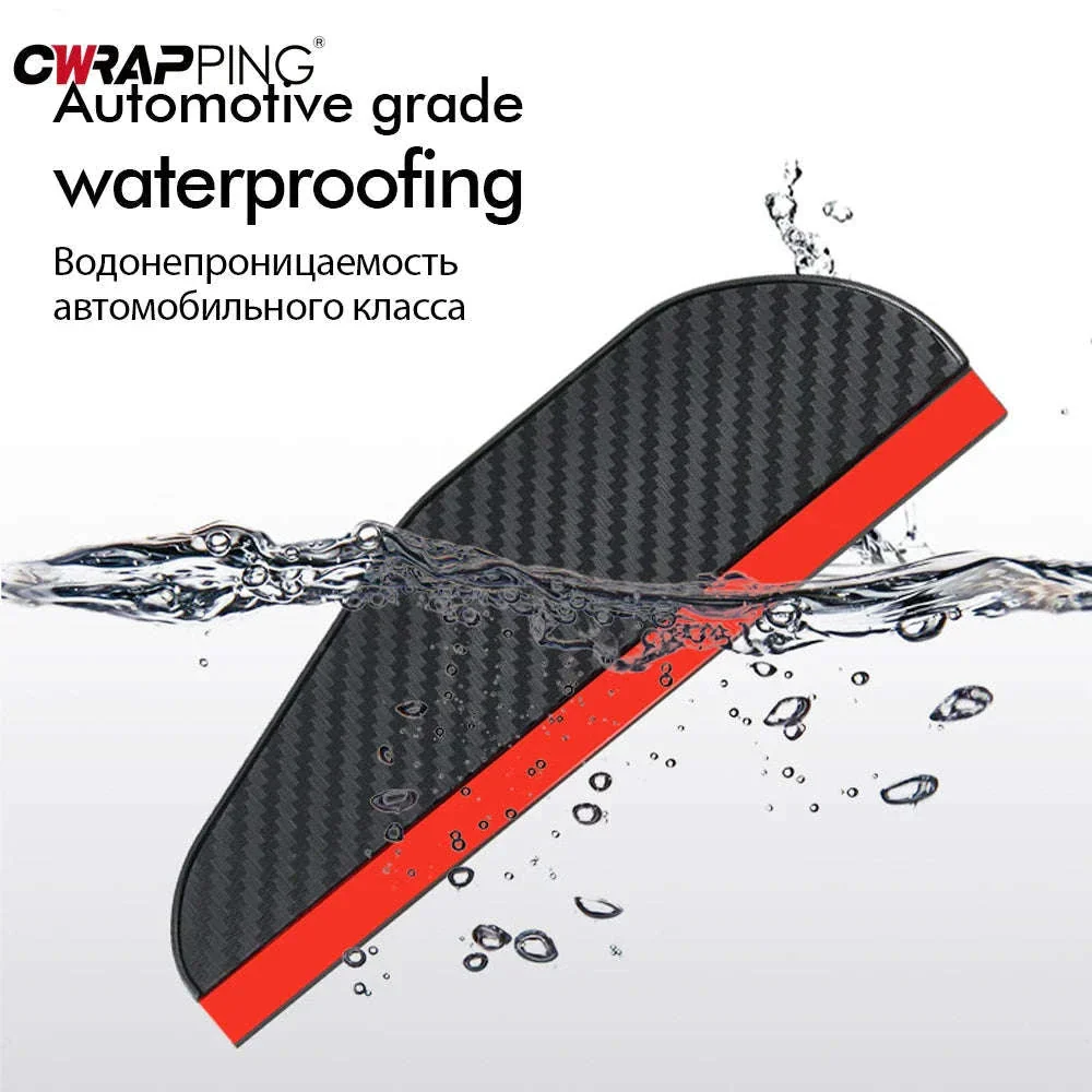 2PCS Car Rearview Mirror Rain Visor Protector - Image 3