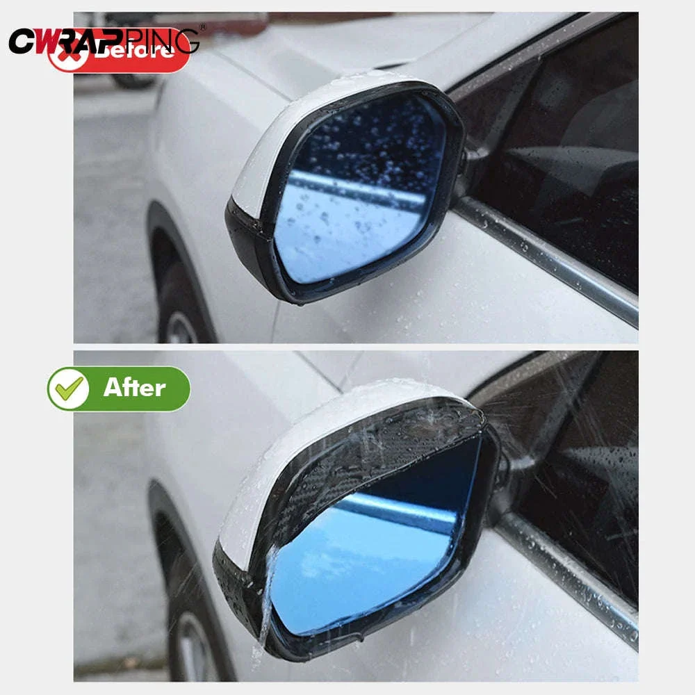 2PCS Car Rearview Mirror Rain Visor Protector - Image 5