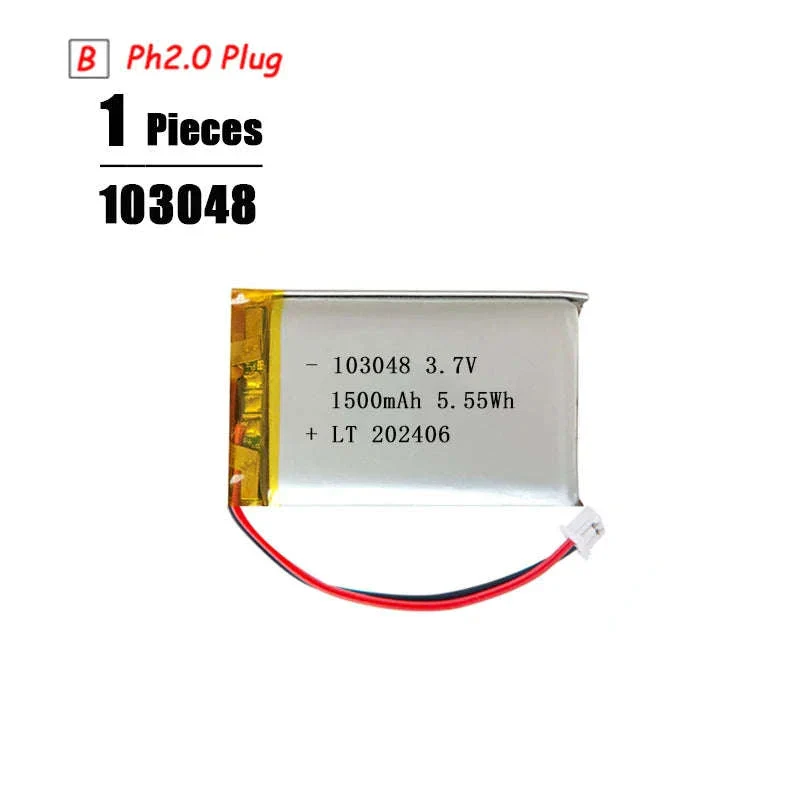 3.7V LiPo Battery 3000mAh with PH2.0 Plug - Image 27