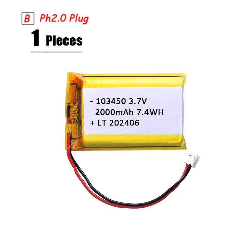 3.7V LiPo Battery 3000mAh with PH2.0 Plug - Image 30