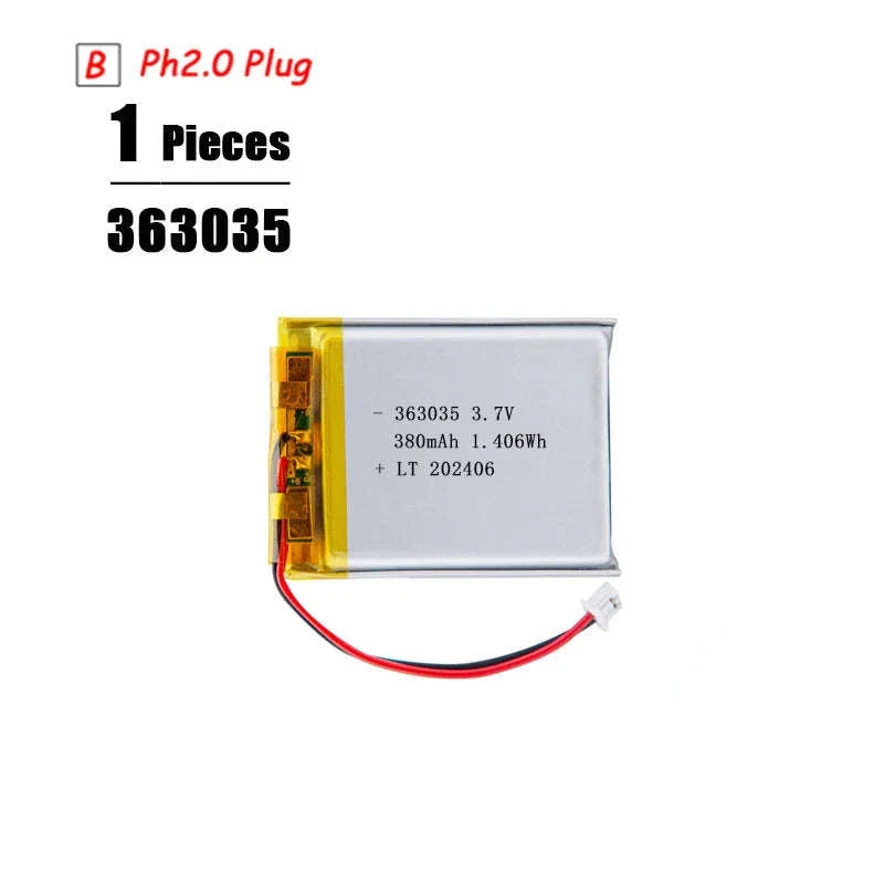 3.7V LiPo Battery 3000mAh with PH2.0 Plug - Image 34