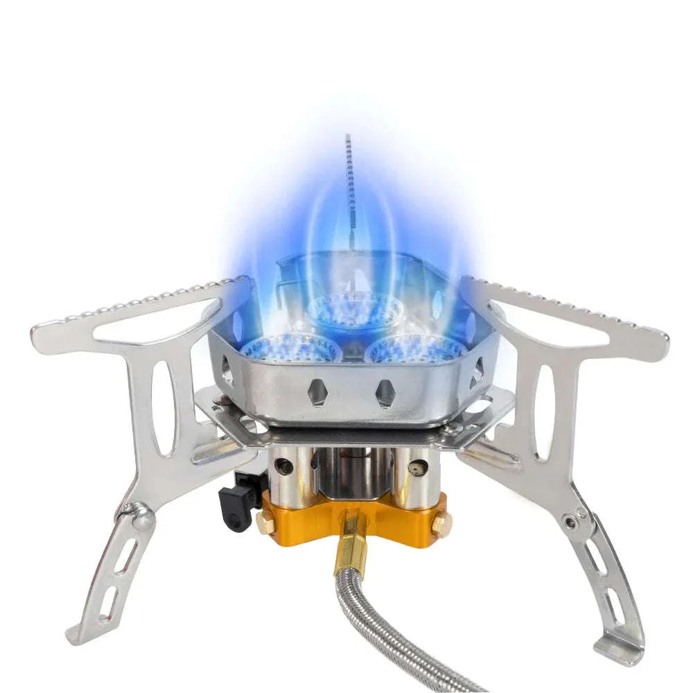 3-Head Gas Stove 5800W Folding Portable Camping Burner - Image 10