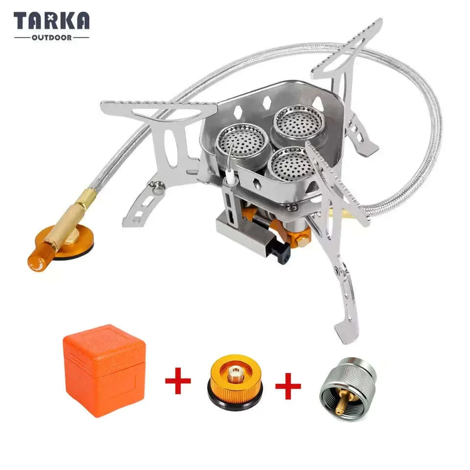3-Head Gas Stove 5800W Folding Portable Camping Burner - Image 24