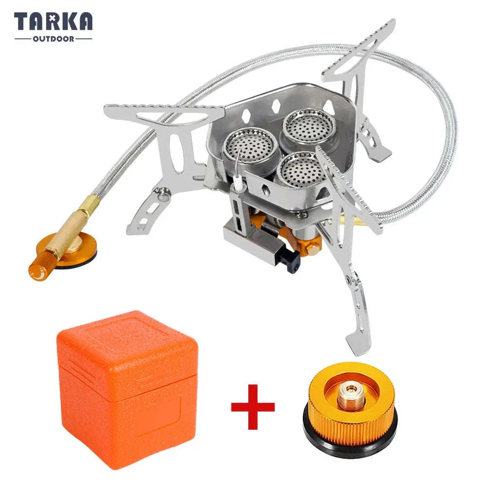3-Head Gas Stove 5800W Folding Portable Camping Burner - Image 25