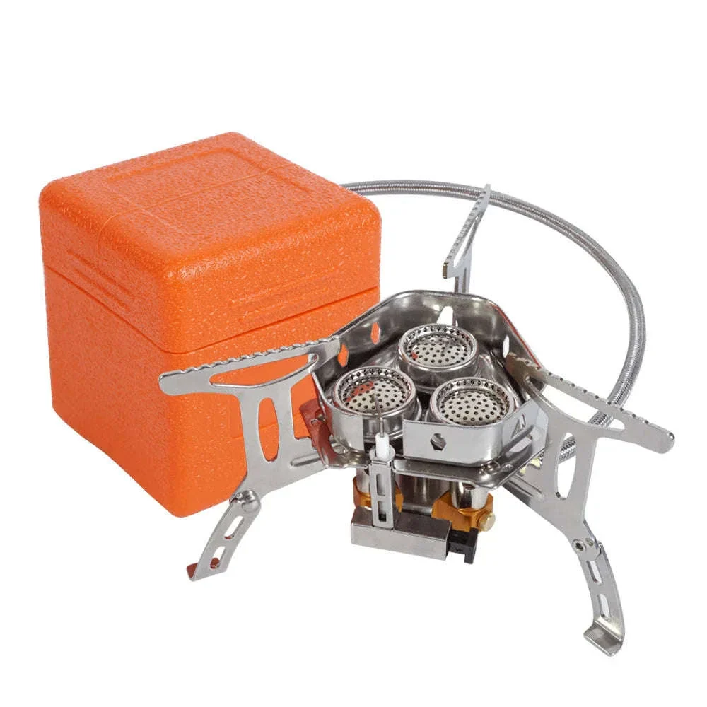 3-Head Gas Stove 5800W Folding Portable Camping Burner - Image 27