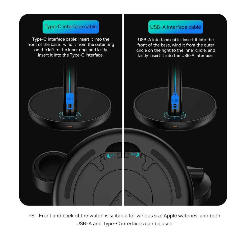 3-in-1 Magnetic Wireless Charger Stand for iPhone, AirPods, Watch - Image 26