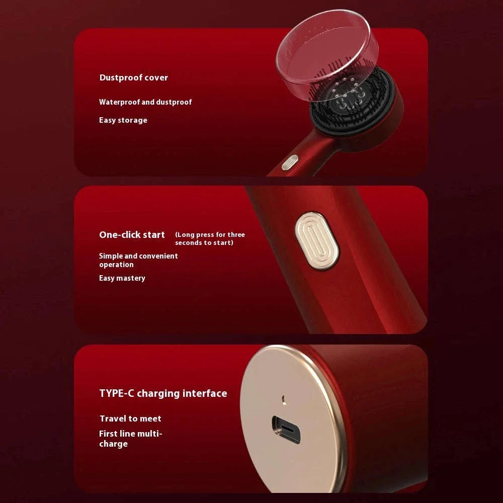 3-Mode Electric Massage Comb with Red Light Therapy - Image 14