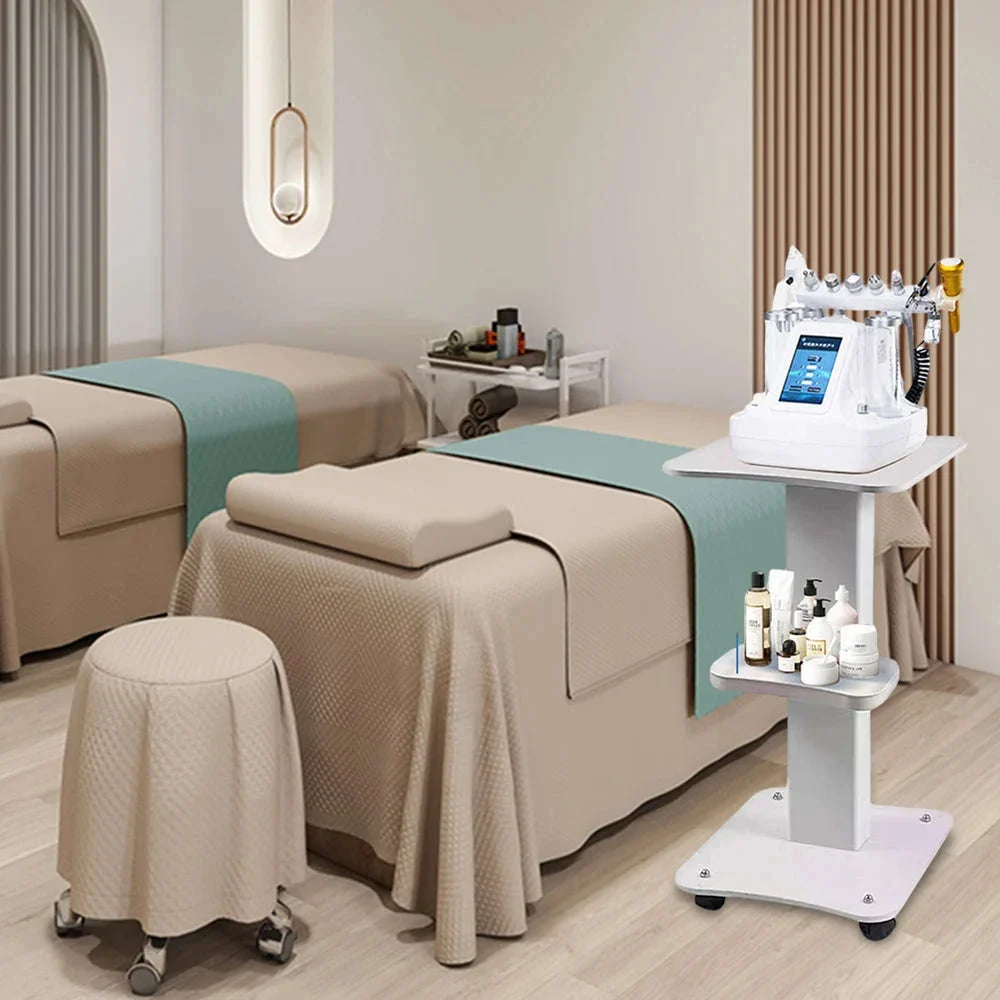 3-Tier Salon Rolling Trolley Cart with Silent Wheels, 40kg Capacity - Image 16