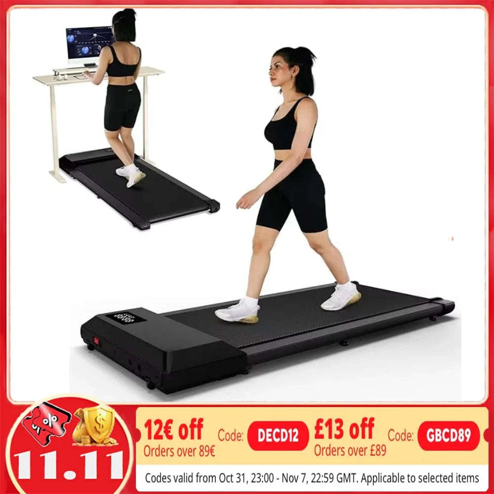300 lbs 2.5 HP 2-in-1 Portable Treadmill for Home