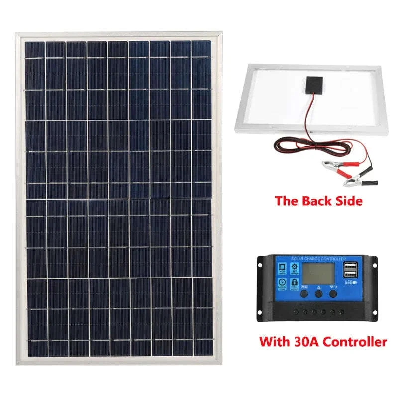 300W Solar Panel Kit for Portable 12V Power and Charging - Image 10