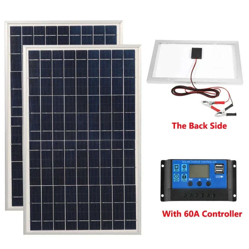 300W Solar Panel Kit for Portable 12V Power and Charging - Image 8