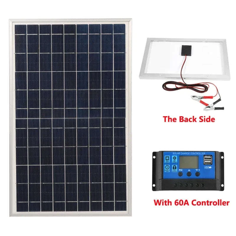 300W Solar Panel Kit for Portable 12V Power and Charging - Image 9
