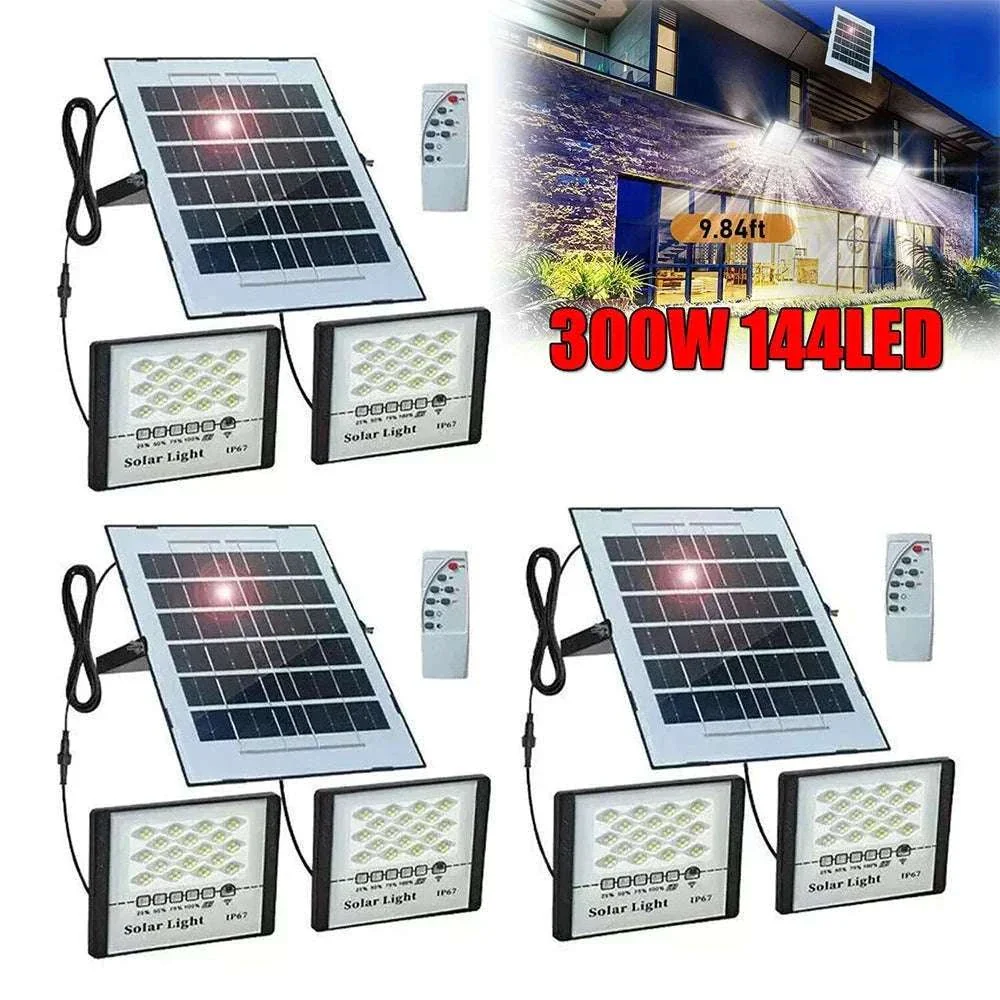 300W LED Solar Street Lights for Outdoor Security Lighting