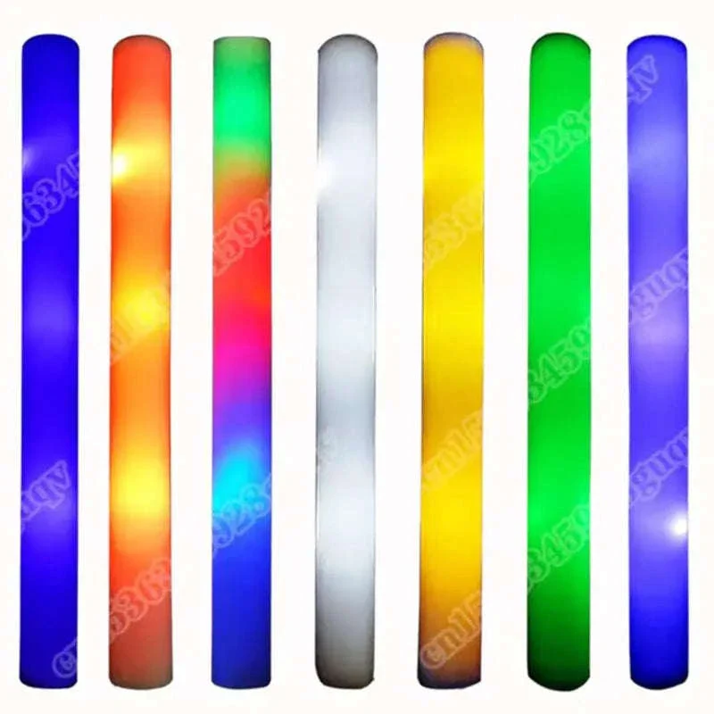 Foam Glow Sticks 30-Pack LED Flashing Batons - Image 12