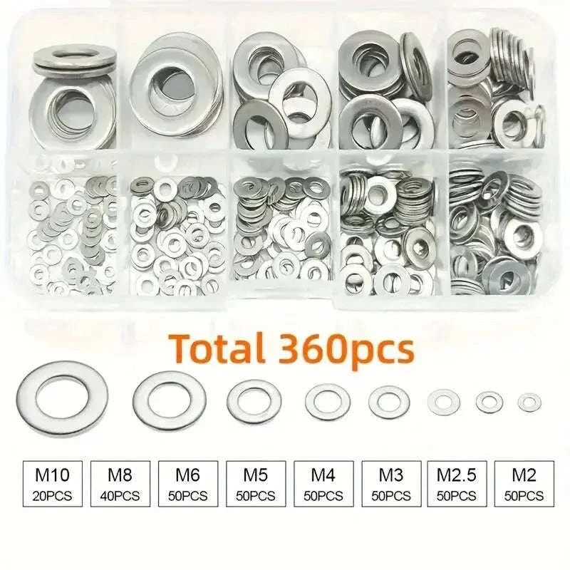 304 Stainless Steel Flat Washers Set for Reliable Fastening - Image 3