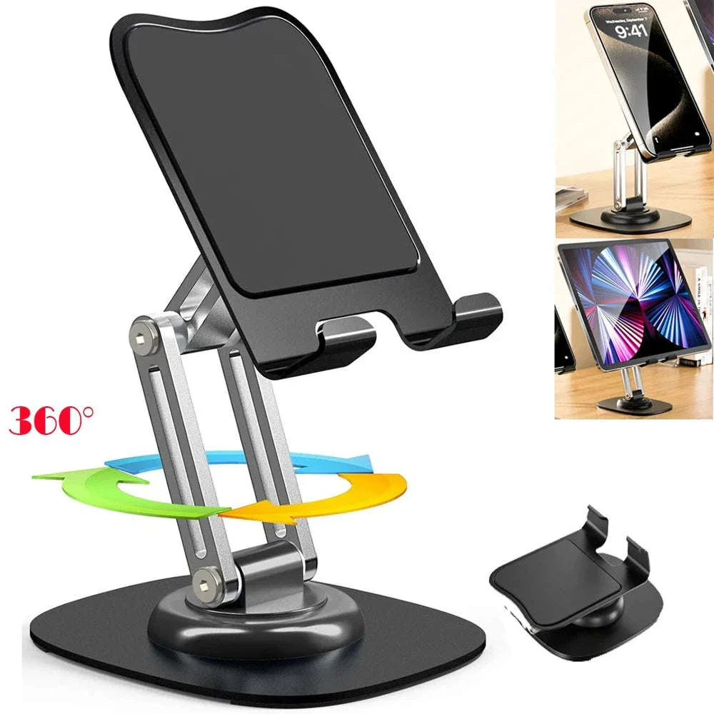 360° Adjustable Tablet & Phone Stand with Foldable Arm