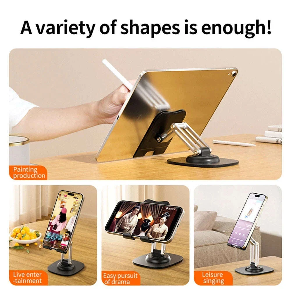 360° Adjustable Tablet & Phone Stand with Foldable Arm - Image 6