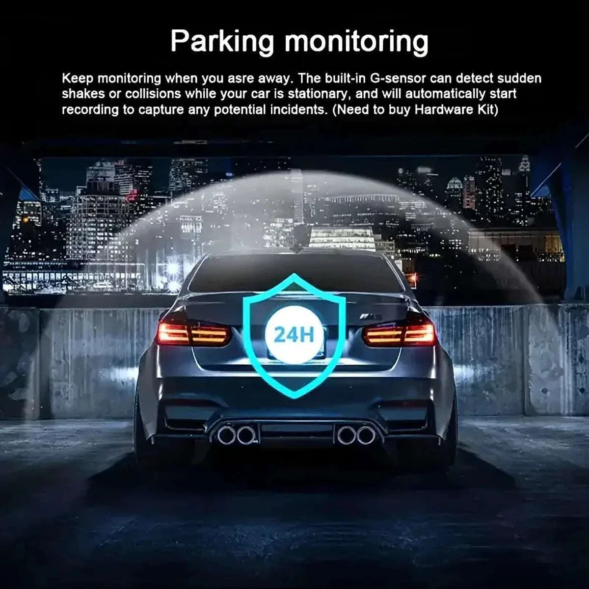 4-Lens 360° Dash Cam with Night Vision & 24H Parking Monitor - Image 25