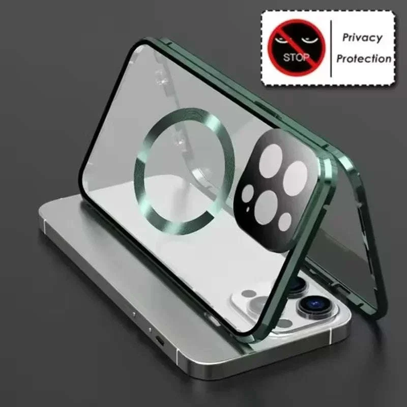 360° Privacy Magnetic Glass Case with Lens Protection for iPhone - Image 16