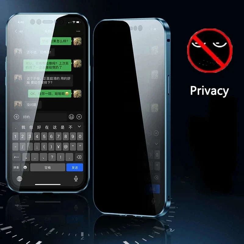 360° Privacy Magnetic Glass Case with Lens Protection for iPhone - Image 4