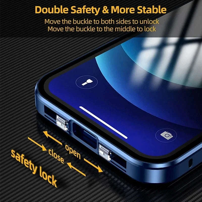360° Privacy Magnetic Glass Case with Lens Protection for iPhone - Image 5