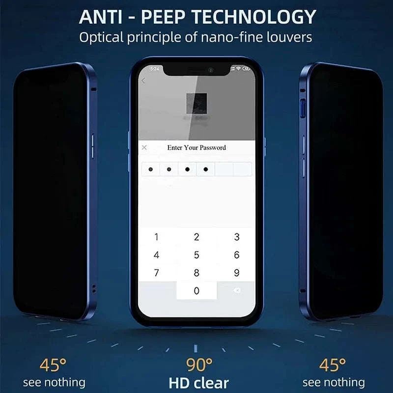 360° Privacy Magnetic Glass Case with Lens Protection for iPhone - Image 6