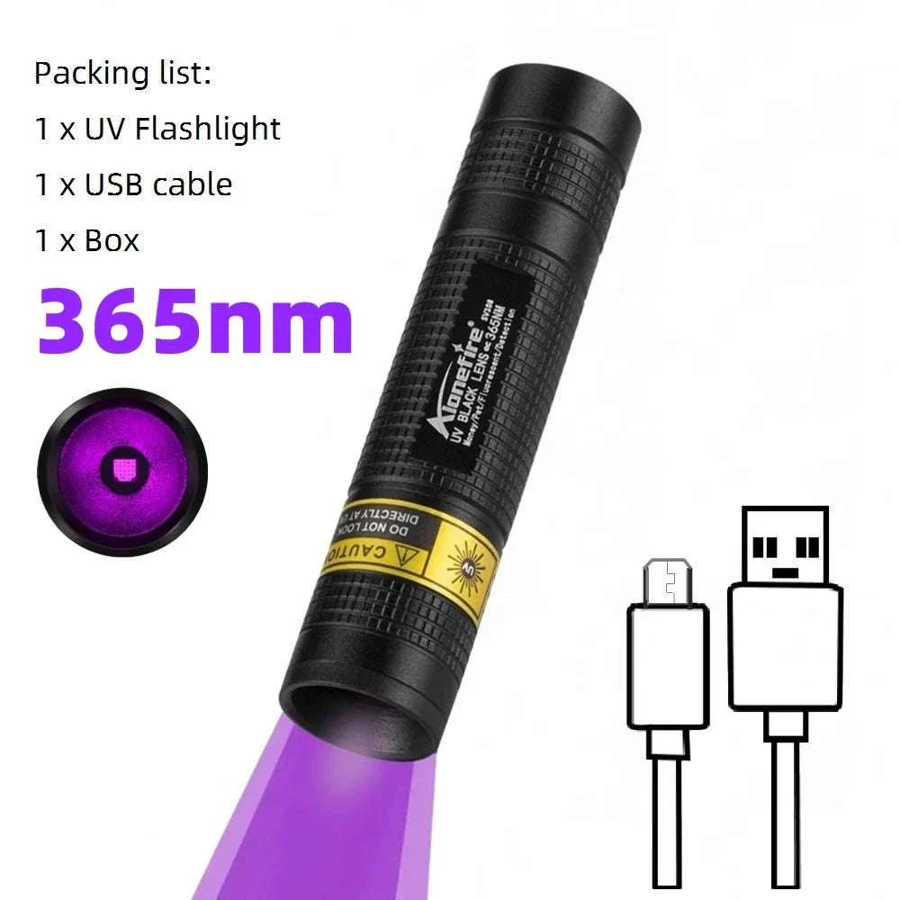 365nm Mini UV Flashlight for Detection and Inspection - Image 18