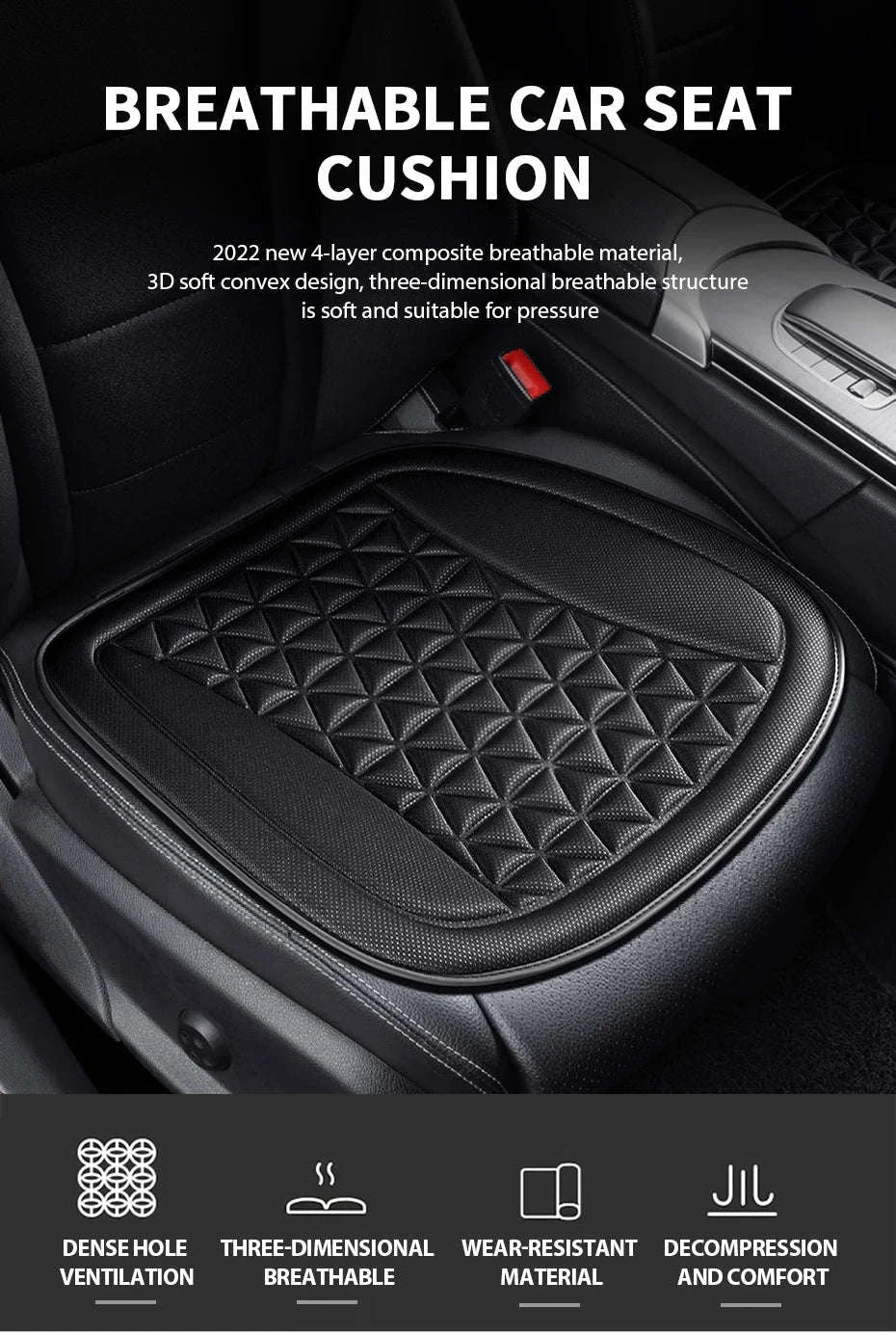 3D Breathable Car Seat Cover Cushion - Image 9