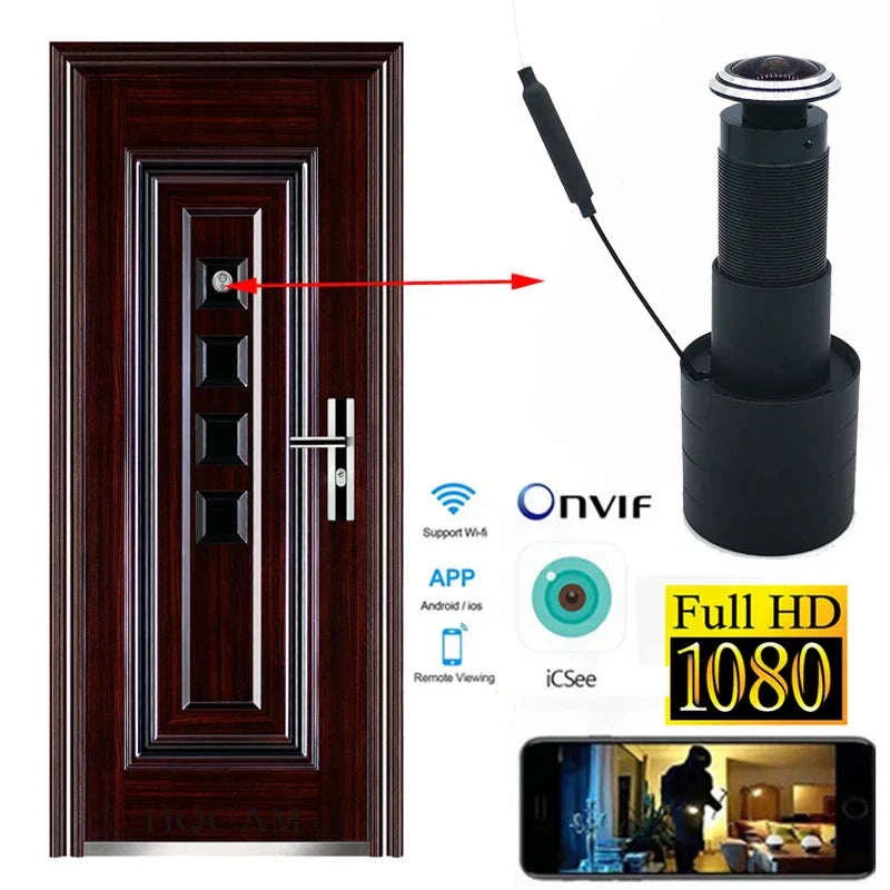 1080P WiFi Peephole Camera Door Viewer with Motion Detection - Image 2