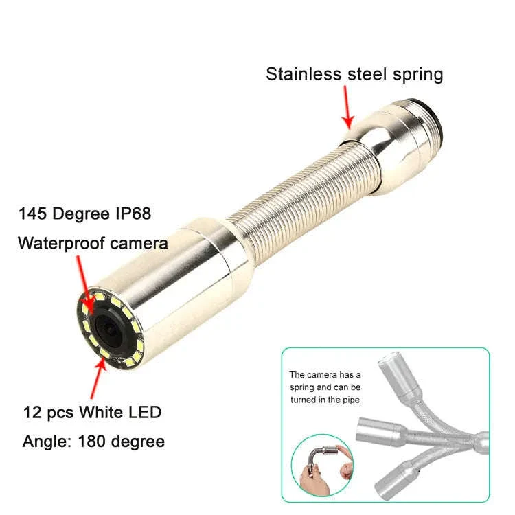 4.3" Sewer Pipe Inspection Camera with DVR and IPS Display - Image 11