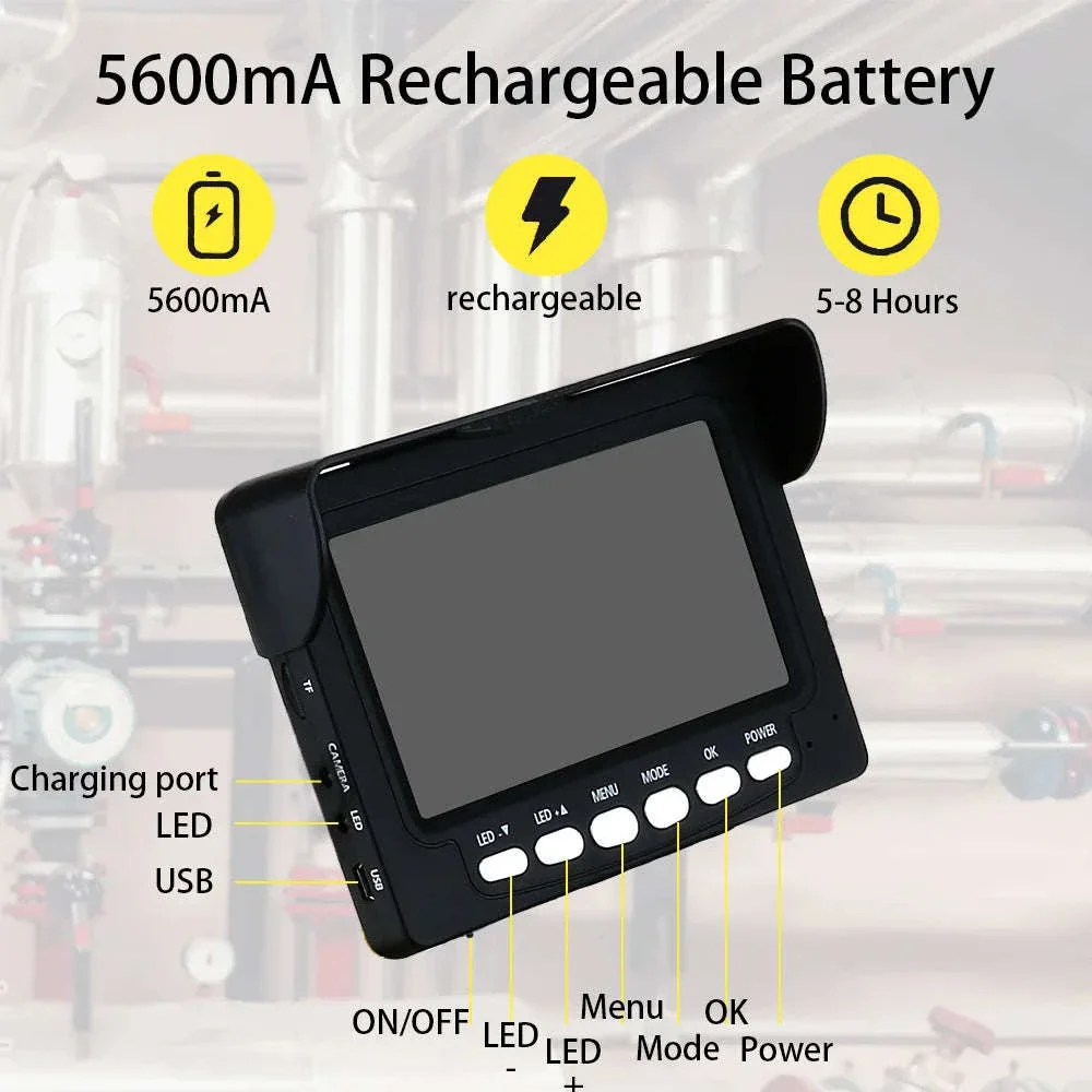 4.3" Sewer Pipe Inspection Camera with DVR Recording - Image 13