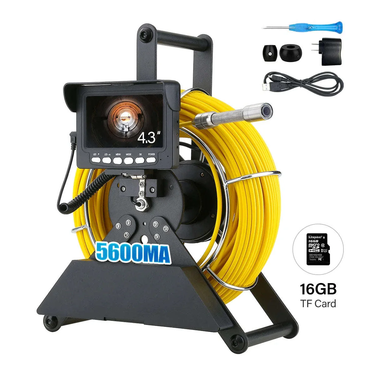 4.3" Sewer Pipe Inspection Camera with DVR Recording - Image 19
