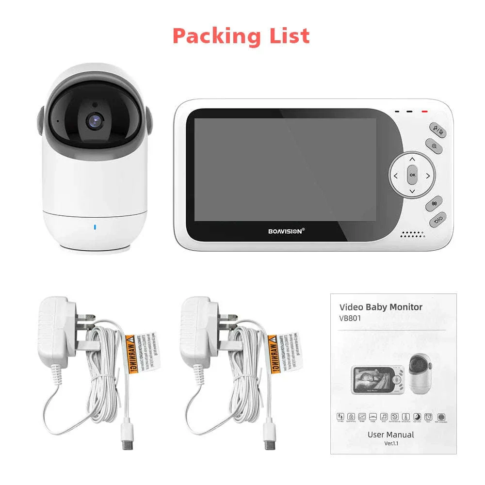 4.3” Wireless Baby Monitor with Pan-Tilt Camera - Image 6