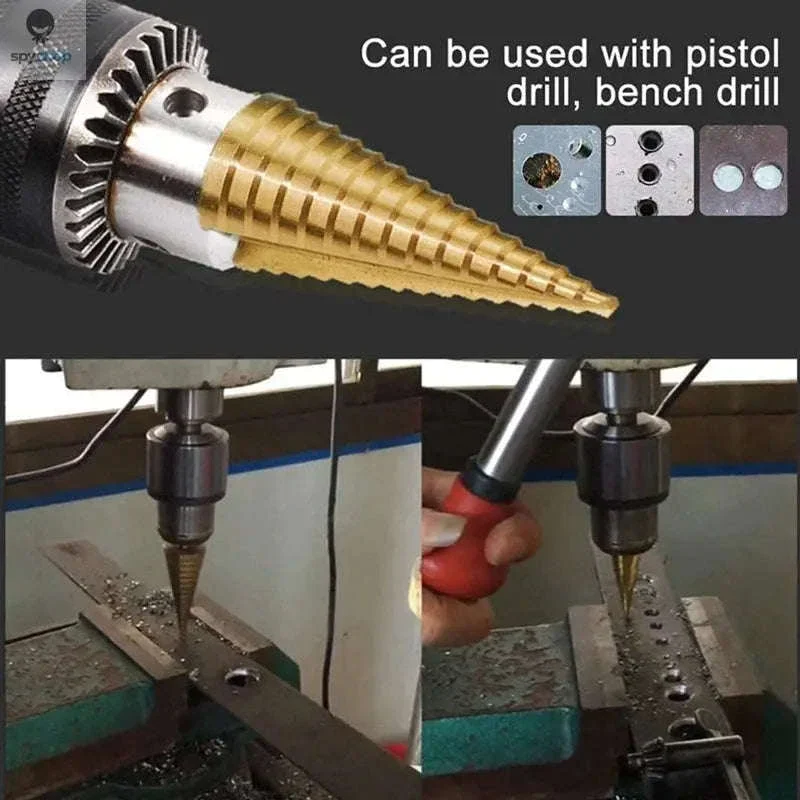 HSS Titanium Coated Step Drill Bit for Metal and Wood - Image 6