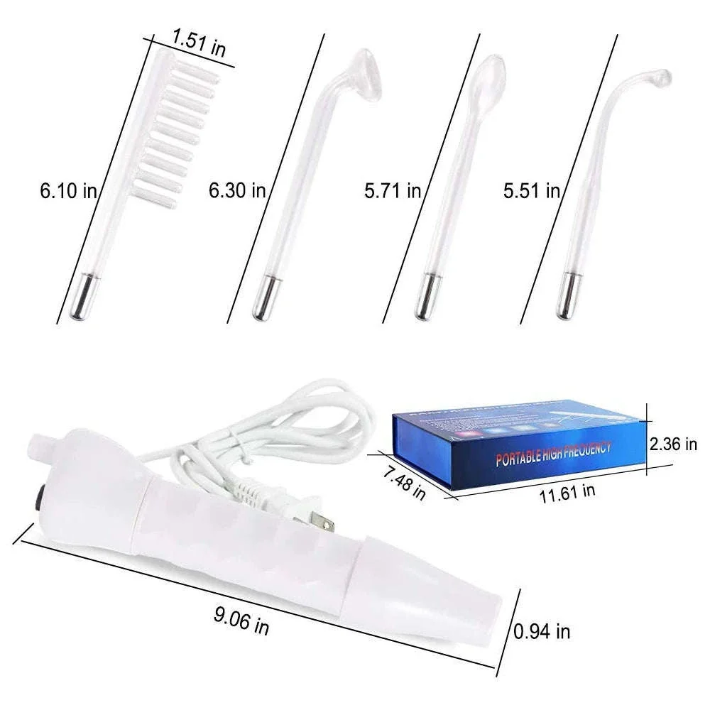 4-in-1 High Frequency Facial Wand for Acne, Wrinkles & Skin Tightening - Image 2