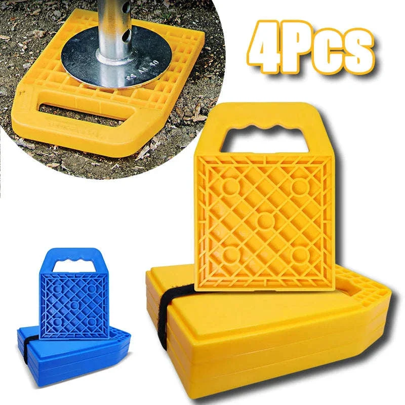 4-Pack RV Stabilizing Jack Pads with Handle for Camper and Travel Trailer - Image 7