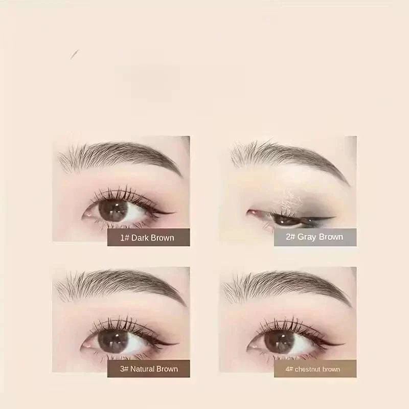 4 Pack Waterproof Eyebrow Pencils with Spoolie for Natural Brows - Image 3